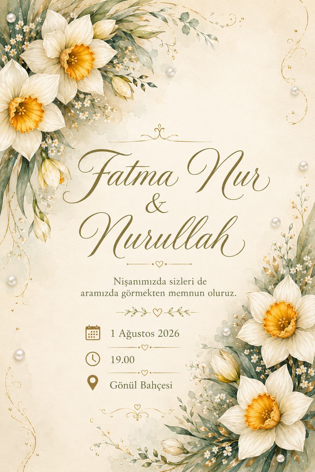 Fatma Nur & Nurullah — Nişan Davetiyesi